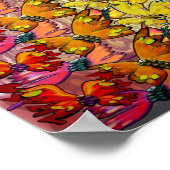 Regenbogen der Schmetterlinge Poster (Ecke)