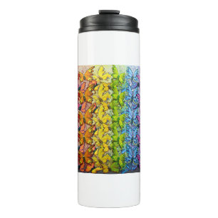 Regenbogen der Schmetterlinge Thermosbecher