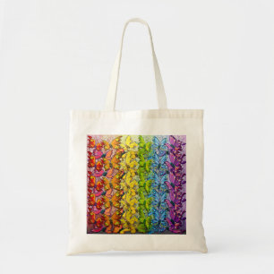 Regenbogen der Schmetterlinge Tragetasche
