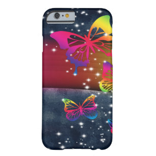 Regenbogen der Schmetterlings-n Barely There iPhone 6 Hülle