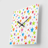 Regenbogen der Sternenzange Quadratische Wanduhr (Winkel)