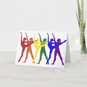 Regenbogen der Tänzer Karte
