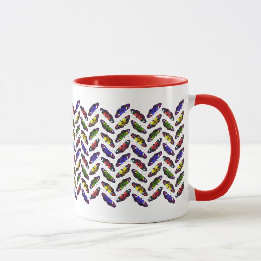 Regenbogen der Tasse der Schmetterlinge (Rechts)