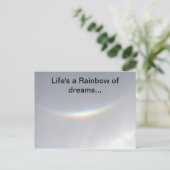 Regenbogen der Träume - Rainbow Postkarte (Stehend Vorderseite)