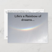 Regenbogen der Träume - Rainbow Postkarte (Vorne/Hinten)