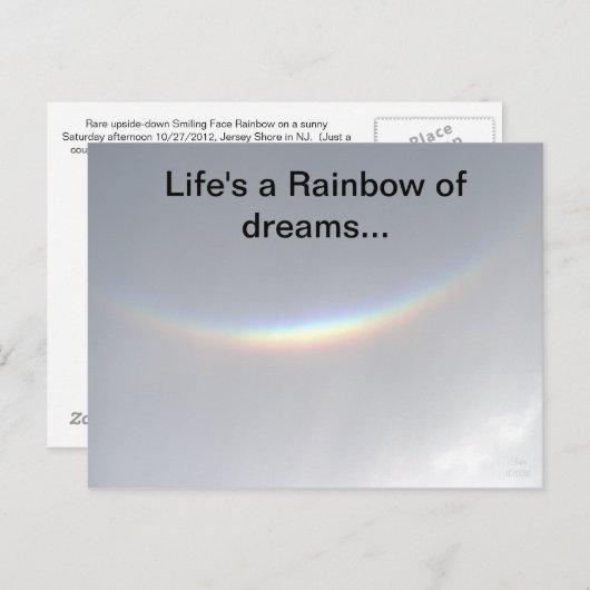 Regenbogen der Träume - Rainbow Postkarte (Vorne/Hinten)