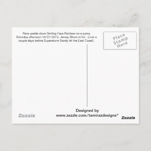 Regenbogen der Träume - Rainbow Postkarte (Rückseite)