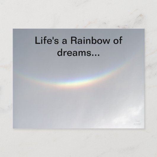 Regenbogen der Träume - Rainbow Postkarte (Vorderseite)