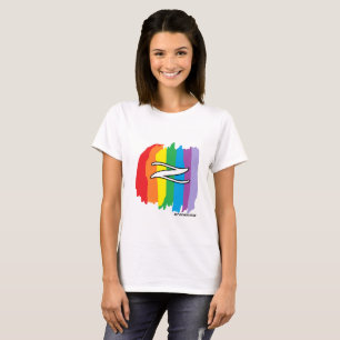 Regenbogen der weiblichen Generation Z T - Shirt