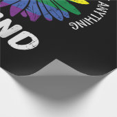 Regenbogen der Weltfreundlichkeit Geschenkpapier (Ecke)