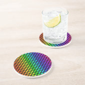 Regenbogen des Diamanten-Untersetzer Sandstein Untersetzer (Seite)