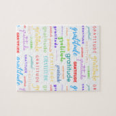 Regenbogen des Gratitude Puzzle (Horizontal)