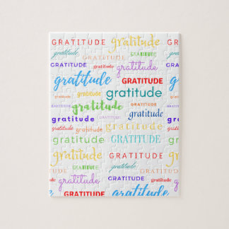 Regenbogen des Gratitude Puzzle