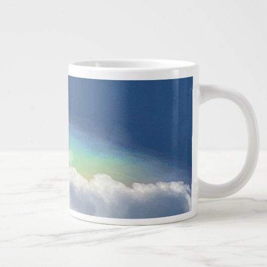 Regenbogen des Himmels Jumbo-Tasse (Rechts)