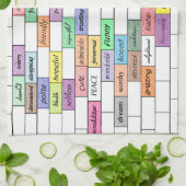 Regenbogen des inspirierend Graffiti-Geschirrtuchs Handtuch (Gefaltet)