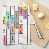 Regenbogen des inspirierend Graffiti-Geschirrtuchs Handtuch (Viertel Falte)