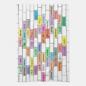 Regenbogen des inspirierend Graffiti-Geschirrtuchs Handtuch (Vertikal)