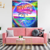 Regenbogen des Lebens Leinwanddruck (Insitu (Wohnzimmer))