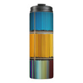 Regenbogen des Lebens - Thermaltumbler Thermosbecher (Vorderseite)