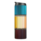 Regenbogen des Lebens - Thermaltumbler Thermosbecher (Nach rechts gedreht)