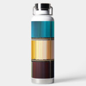 Regenbogen des Lebens - Wasserflasche Trinkflasche (Rückseite)