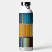 Regenbogen des Lebens - Wasserflasche Trinkflasche (links)