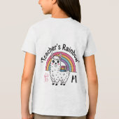 "Regenbogen des Lehrers" T - Shirt der Kinder - Ni (Rückseite)