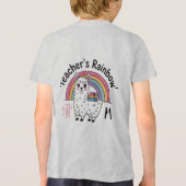 "Regenbogen des Lehrers" T - Shirt der Kinder - Ni (Rückseite)