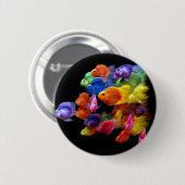 Regenbogen des Papageienfisches Button (Vorne & Hinten)