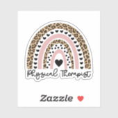 Regenbogen des Physiotherapeuten, Physikalische Th Aufkleber (Blatt)