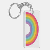 Regenbogen des Pride-Tages Schlüsselanhänger (Vorderseite links)