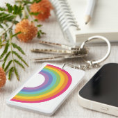 Regenbogen des Pride-Tages Schlüsselanhänger (Vorderseite rechts)
