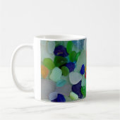 Regenbogen des Seeglases, Strandglas-Tasse Kaffeetasse (Links)