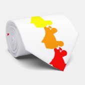 Regenbogen des Skate Krawatte (Gerollt)