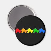 Regenbogen des Skate Magnet (Vorderseite/Rückseite)