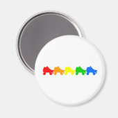 Regenbogen des Skate Magnet (Vorderseite/Rückseite)