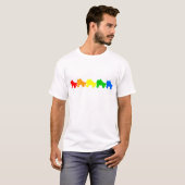 Regenbogen des Skate T-Shirt (Vorne ganz)