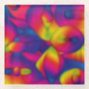 Regenbogen-Design Glasuntersetzer