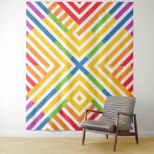 Regenbogen-Diagonalen-Figur Wandteppich (Beispiel)
