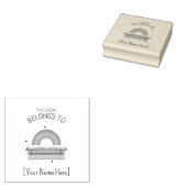 Regenbogen Dies gehört zu Buchzeichen Gummistempel (Stempel)