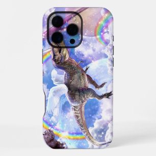 Regenbogen-Dinosaurier-Einhorn-Dinocorn iPhone 16 Pro Max Hülle
