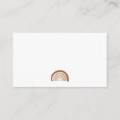 Regenbogen-Display-Dusche kein Wrapping-Papier Begleitkarte (Rückseite)
