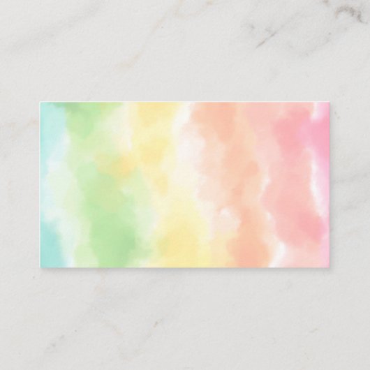 Regenbogen-Display-Duschkarte Begleitkarte (Rückseite)