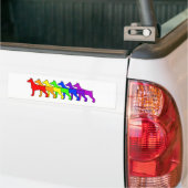 Regenbogen-Dobermann Autoaufkleber (Auf Lkw)