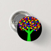 Regenbogen Dotberry Baum Button (Vorne & Hinten)