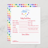 Regenbogen Dots Kinderdusche Vorhersagen und Ratsc (Vorne/Hinten)