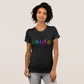 Regenbogen Doula Entwurf T-Shirt (Vorne ganz)