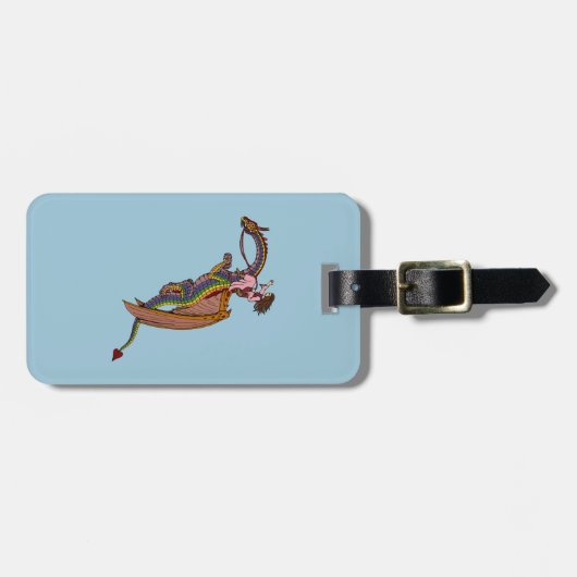 Regenbogen-Drache Gepäckanhänger (Vorderseite horizontal)