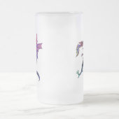 Regenbogen-Drache Mattglas Bierglas (Mittel)
