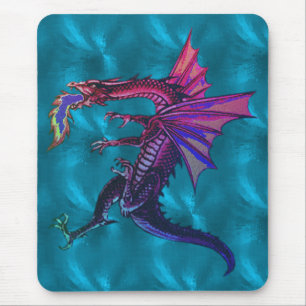 Regenbogen-Drache Mousepad